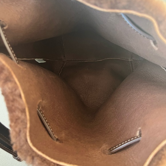 Mansur Gavriel Mini Shearling Tote Bag - Picture 5 of 6